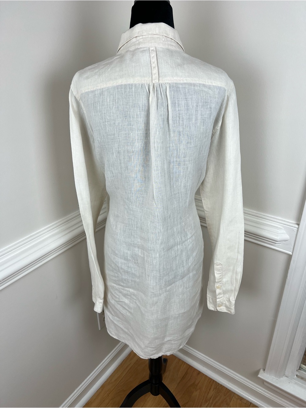 CP Shades White Jackson Linen Tunic Top Shirt Dress in Size S - Picture 4 of 10